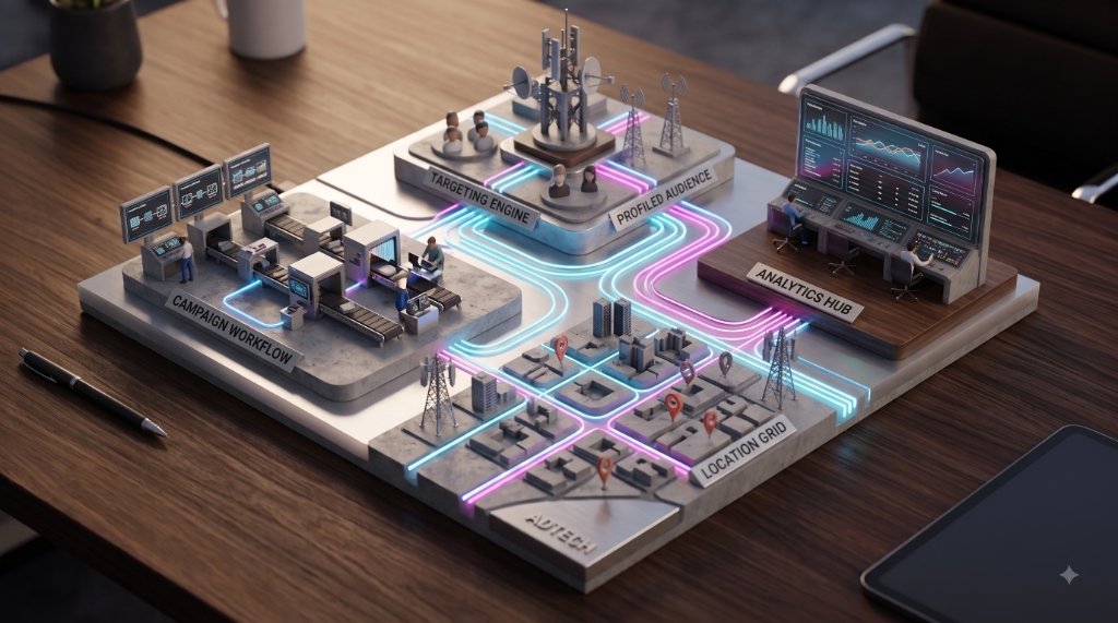 Building a self-service advertising platform from product flow to production operations.